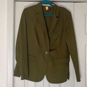 Lame Bryant Olive Green Blazer